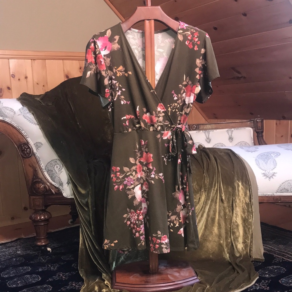 Faux Wrap Dress